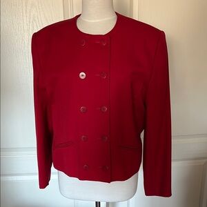 Elegant Red Women's Jacket